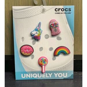 NWT Crocs Jibbitz Lollipop, Gumball, Donut, Rainbow, Unicorn